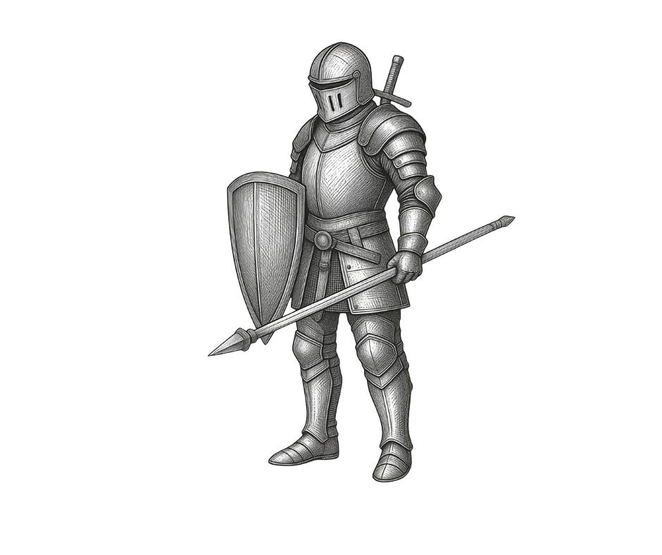 The Warrior archetype illustration